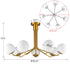 Flavie Mid-Century Modern Semi Flush Mount Globe Ceiling Light